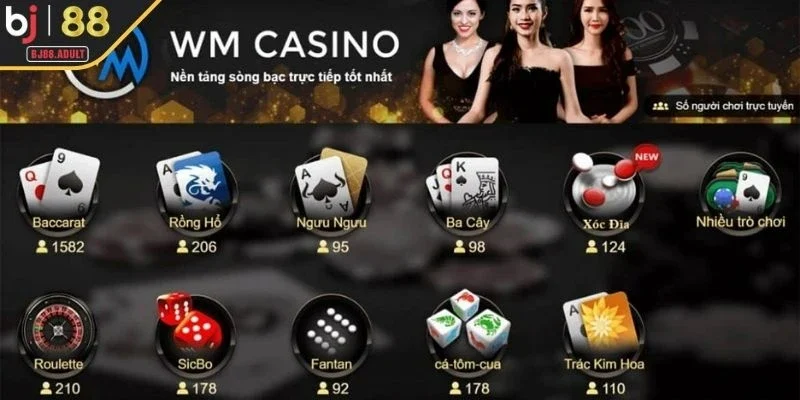 Khái quát về ông lớn trong làng game online WM Casino